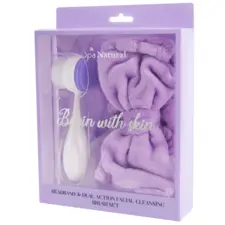 Set Headband and Facial Cleansing Brush