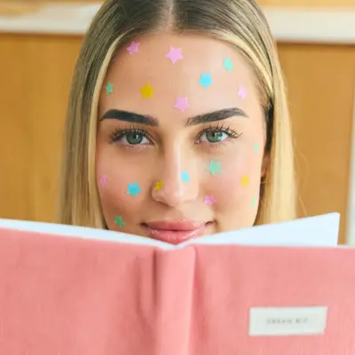 Trakice za bubuljice u kutiji sa ogledalom - Pimple Star 32/1 - Žute