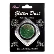 Glitter prah za nokte i telo 2.8g - Zeleni DUSTB-05