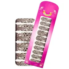 Nalepnice za nokte foto dezeni ASNNAS - Brown Swirls