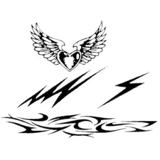 Airbrush šabloni za telo - Macho