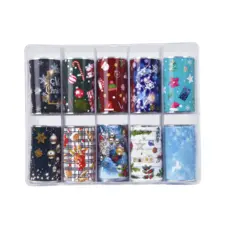 Transfer folije za nokte TF010-10 New Year 10/1