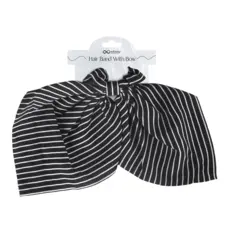 Gumica za kosu sa mašnicom - Crna