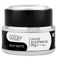 Gradivni gel za nadogradnju noktiju - UV/LED Milky White Jelly - 30 g