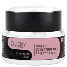Gradivni kamuflažni gel za nadogradnju noktiju - UV/LED Glam Nude Jelly - 15g