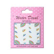 Nalepnice za nokte vodene SINAW 3D Flowers - W25