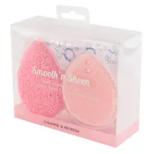 Set za čišćenje lica Smooth'n Sheen - roze