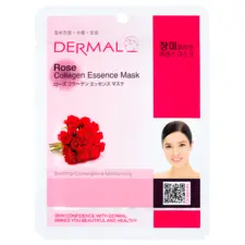 Sheet Face Mask DERMAL Collagen Essence Rose
