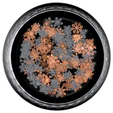 Metalni ukrasi za nokte JS-002 Christmas Snowflake