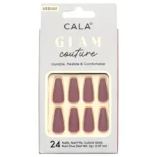 Set press on tipsi CALA Glam Couture Red Matte