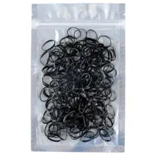Silikonske gumice za kosu F-13BL crne 250/1