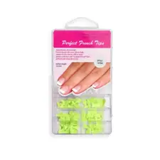 Kratke tipse za francuski manikir u boji PFT - Svetlozelene