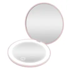 LED kozmetičko ogledalo - roze