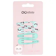 Šnalice za kosu 4/1 - Mint - Panda