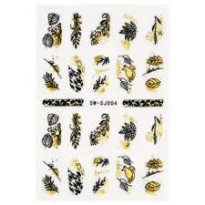 Nalepnice za nokte Black-Gold - SJ004