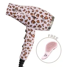 Hair Dryer Levante 5300 + Free Hair Brush Tangle No More - Leopard