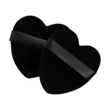 Sunđeri za šminkanje - srce - Crni