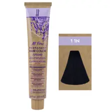Prirodne nijanse - farba za kosu All Free 100 ml - 1-1N Crna