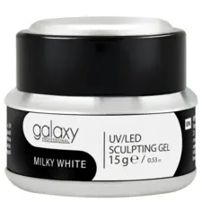 Gradivni gel za nadogradnju noktiju - UV/LED Milky White Jelly - 15 g