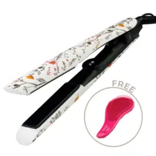 Hair Straightener + Free Hair Brush Tangle No More - Flowers & Branches