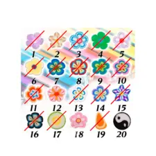 Fimo ukras za Nail Art ASNSGT7