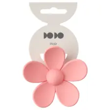 Šnala za kosu - cvet - Roze