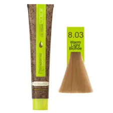 Prirodne tople nijanse - farba za kosu 100 ml - Topla svetloplava 8.03