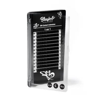 Svilene trepavice - C kriva 12 mm