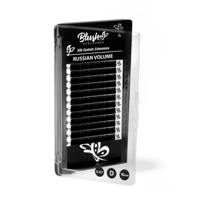 Silk Lashes for Russian Volume - D Curl 10 mm