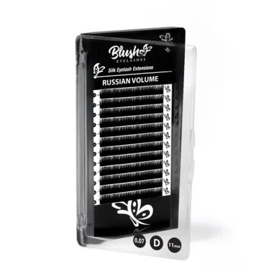Silk Lashes for Russian Volume - D Curl 11 mm