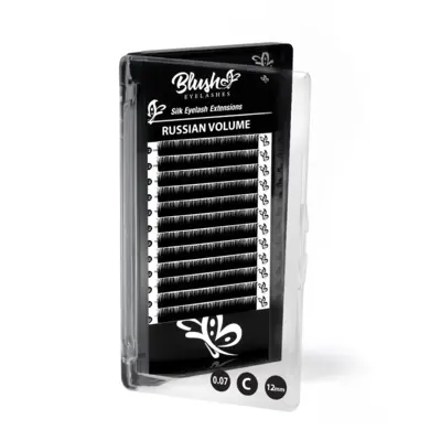Silk Lashes for Russian Volume - C Curl 12 mm