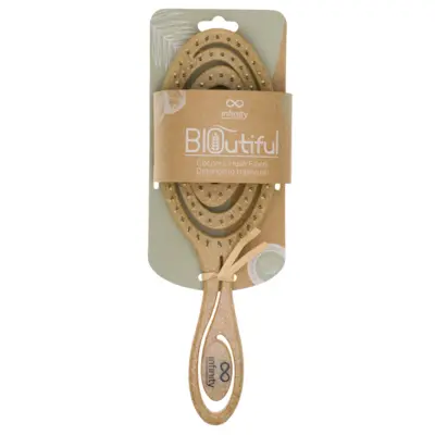 Spiralna četka za raščešljavanje kose INFINITY BIOutiful vlakna kokosove ljuske INF272