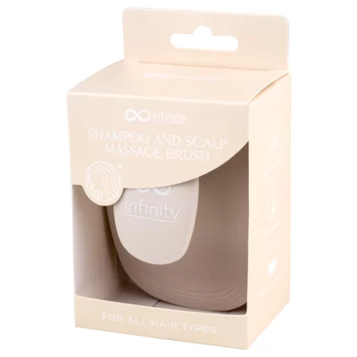 Četka za šamponiranje i masažu skalpa - bež INF260