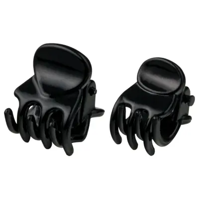 Mini šnale za kosu INFINITY INF198 crne 12/1