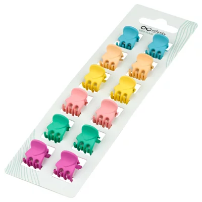 Mini šnale za kosu INFINITY INF197 Pastel 12/1