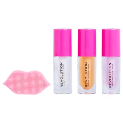 Set za negu usana MAKEUP REVOLUTION Kiss & Go Glaze