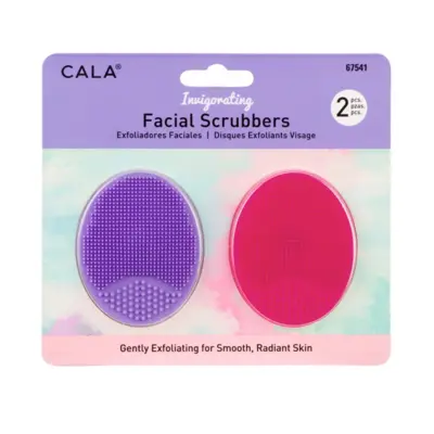 Set silikonskih četki za piling lica - pink i ljubičasta