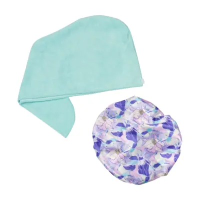 Set kapa za tuširanje i turban - Floral Dreams