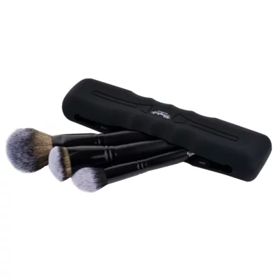 Silikonska futrola za četkice za šminkanje - Crna