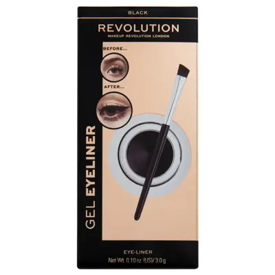 Gel ajlajner sa četkicom MAKEUP REVOLUTION crni 3g