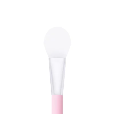 Silikonska četkica za nanošenje maske - zaobljen vrh - Roze