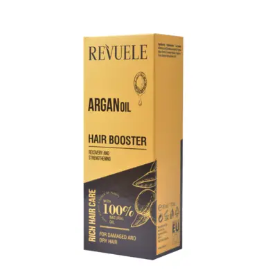 Tretman sa arganovim uljem za jačanje oštećene i suve kose REVUELE Hair Booster