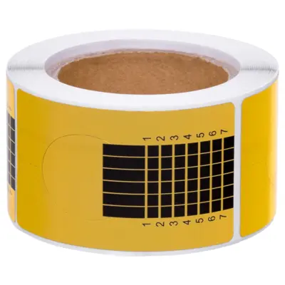 Samolepljivi papirni šabloni za izlivanje noktiju NF3 zlatni 100/1