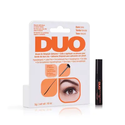 Lepak sa četkicom za trepavice na traci DUO crni