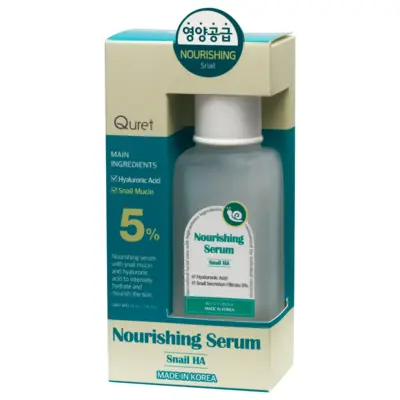 Serum za lice QURET puževa sluz i hijaluronska kiselina