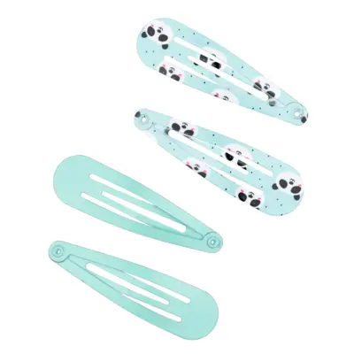 Šnalice za kosu 4/1 - Mint - Panda