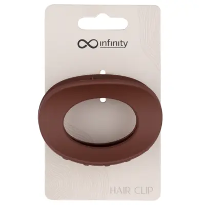 Šnala za kosu - ovalna - Braon
