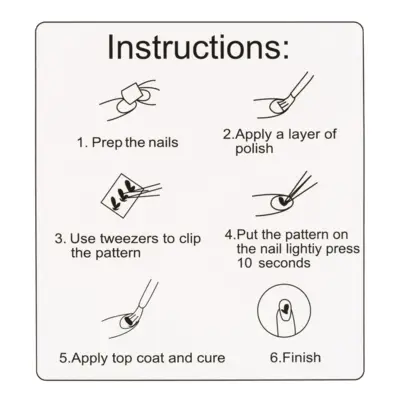 Nalepnice za nokte White-Gold - CJ027