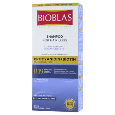 Šampon za prevenciju opadanja kose - procijanidin i biotin