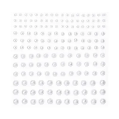 Cirkoni za kosu - biserni - Beli